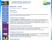 Tablet Screenshot of freibad-steinheim.de